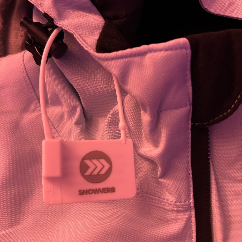 Women's Black and White Hooded Jacket - Picture 6 of 6